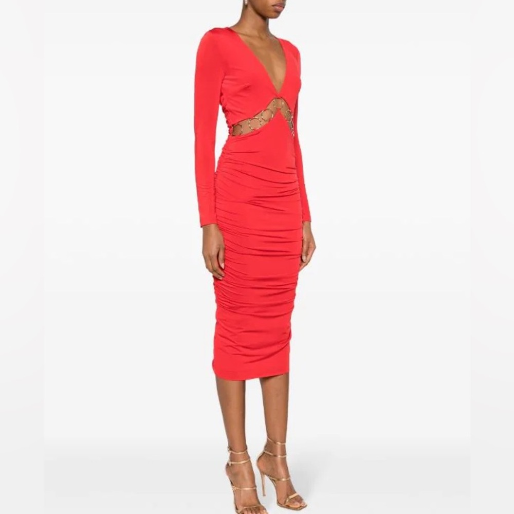 Nissa midi cut out dress
